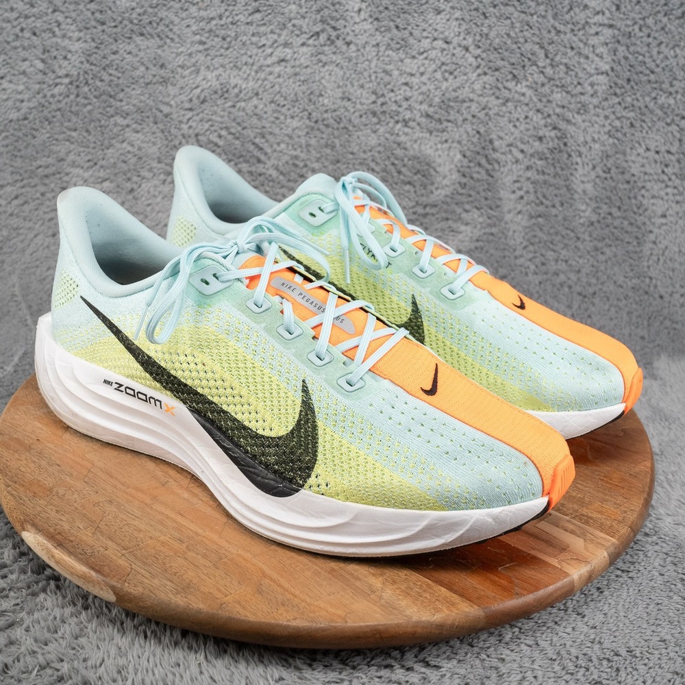 Nike Pegasus Plus FlyKnit Mens 14Running Shoes Glacier Blue Life Lime FQ7262-400